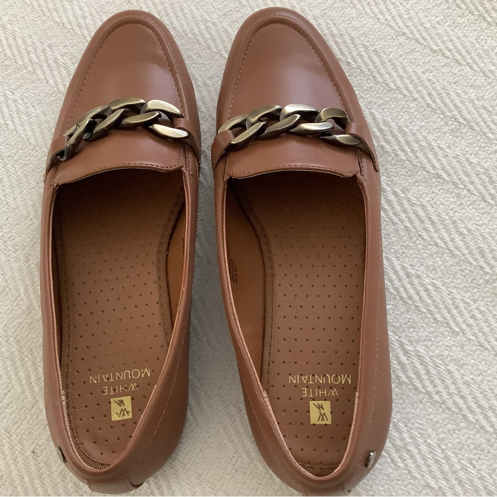 Slip on White  mountain shoes Cognac